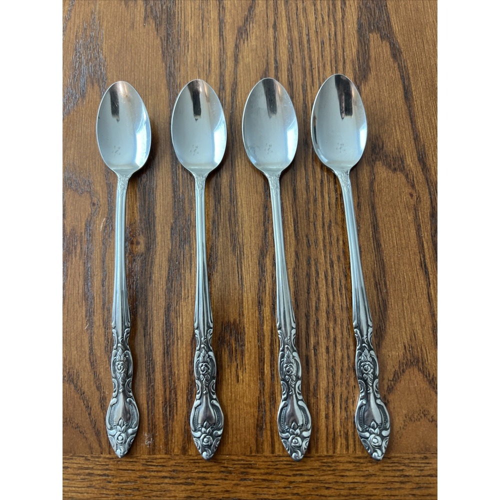 IMI4 Pattern Lot of 3 Teaspoons By Imperial International Stainless Japan